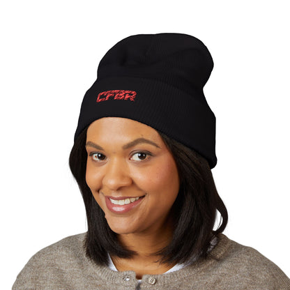 Embroidered 'CFBR' Classic Cuffed Beanie — Minimal Streetwear Knit Hat