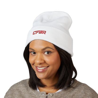 Embroidered 'CFBR' Classic Cuffed Beanie — Minimal Streetwear Knit Hat