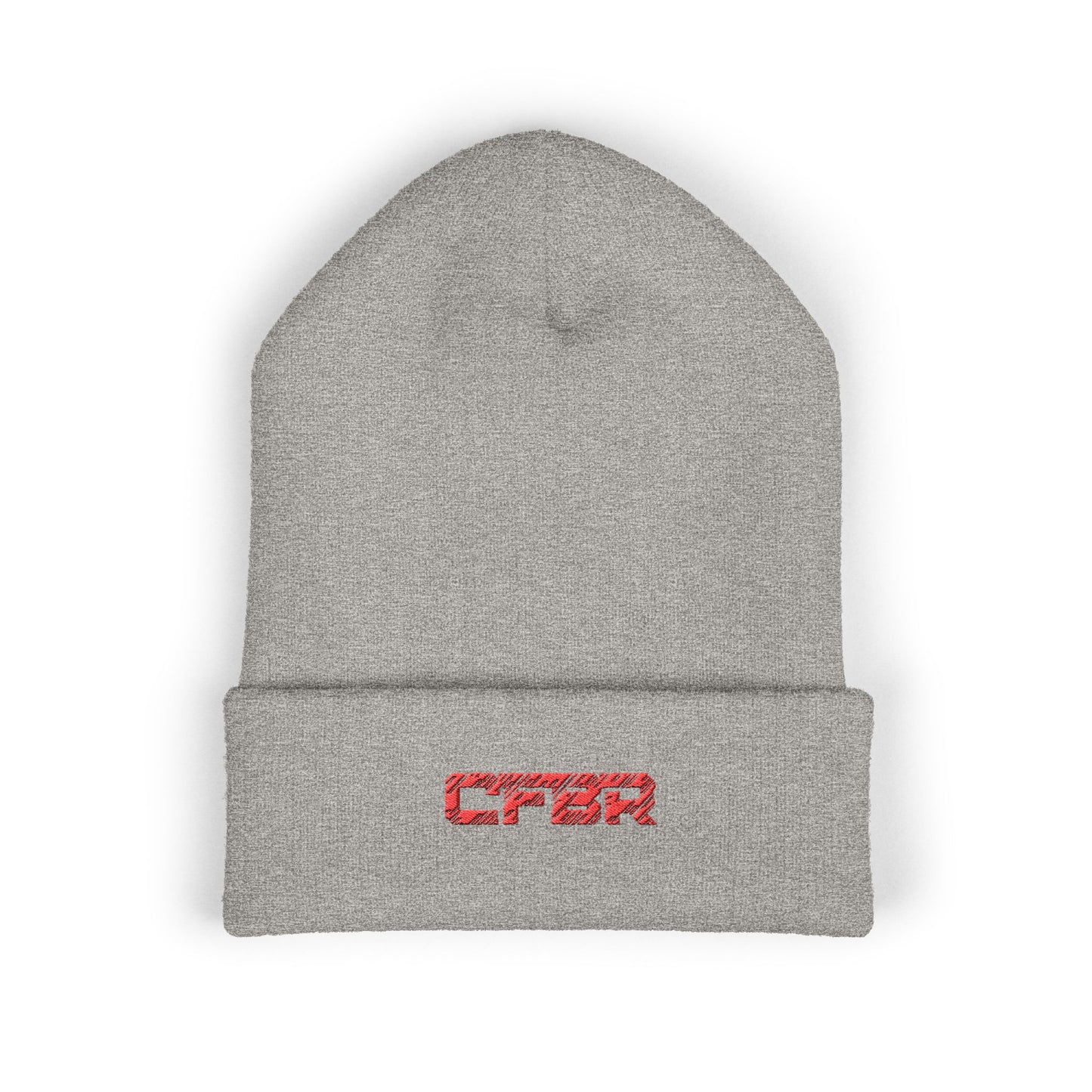 Embroidered 'CFBR' Classic Cuffed Beanie — Minimal Streetwear Knit Hat