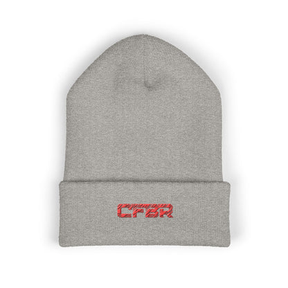 Embroidered 'CFBR' Classic Cuffed Beanie — Minimal Streetwear Knit Hat